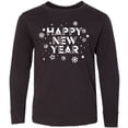 thumbnail image 3 of Inktastic Happy New Year Long Sleeve Youth T-Shirt, 3 of 5