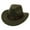 Green, variant on Men's Cowboy Hat Green Cowboy Hat Women Classic Hat Caps for Men One Size