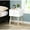White, variant on Black Side Table | 2 Drawers for Storage | Bedroom Living Room