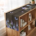 thumbnail image 6 of Table Runners 60 Inches Long Dress Scarves, Purple Flowers Farmhouse Kitchen/Dining Table Runner, Small Coffee Tablerunners, Weeping Spring Floral Bicycle Wooden Farmhouse 13x60 Inch, 6 of 9