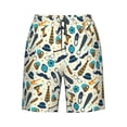 thumbnail image 6 of KLL Fathers day Men's Casual Summer Beach Shorts Hawaiian Shorts with Pockets-X-Large, 6 of 6