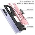 thumbnail image 3 of FIEWESEY Cases for Samsung Galaxy S23 Ultra Case[Military Grade Drop]Heavy Duty Silicone Rugged Shockproof Protective Cover for Samsung Galaxy S23 Ultra Phone Case with Ring Kickstand Hard(Rose Gold), 3 of 7