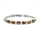 thumbnail image 1 of Tiger Eye Bracelet for Men Brown Obsidian Beaded Bracelet Healing Crystal Bracelet Natural Stone Brac elet Punk Silver Chain, 1 of 5