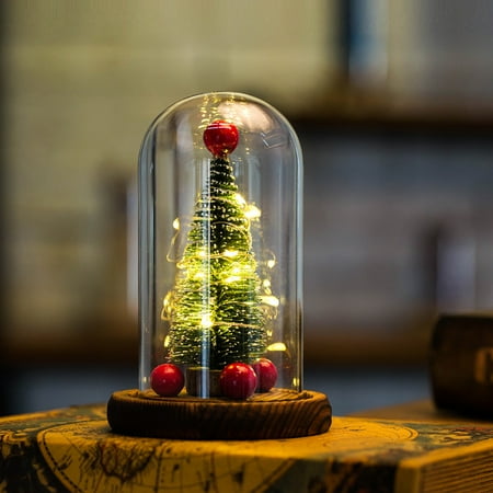 

Xinhuadsh Attractive Glass Dome Light Fine Workmanship Colorful LED Christmas Tree Dome String Lamp for Gifts