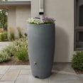 thumbnail image 2 of Algreen Athena Rain Barrel, 80 Gallon, Charcoal Resin, 2 of 8