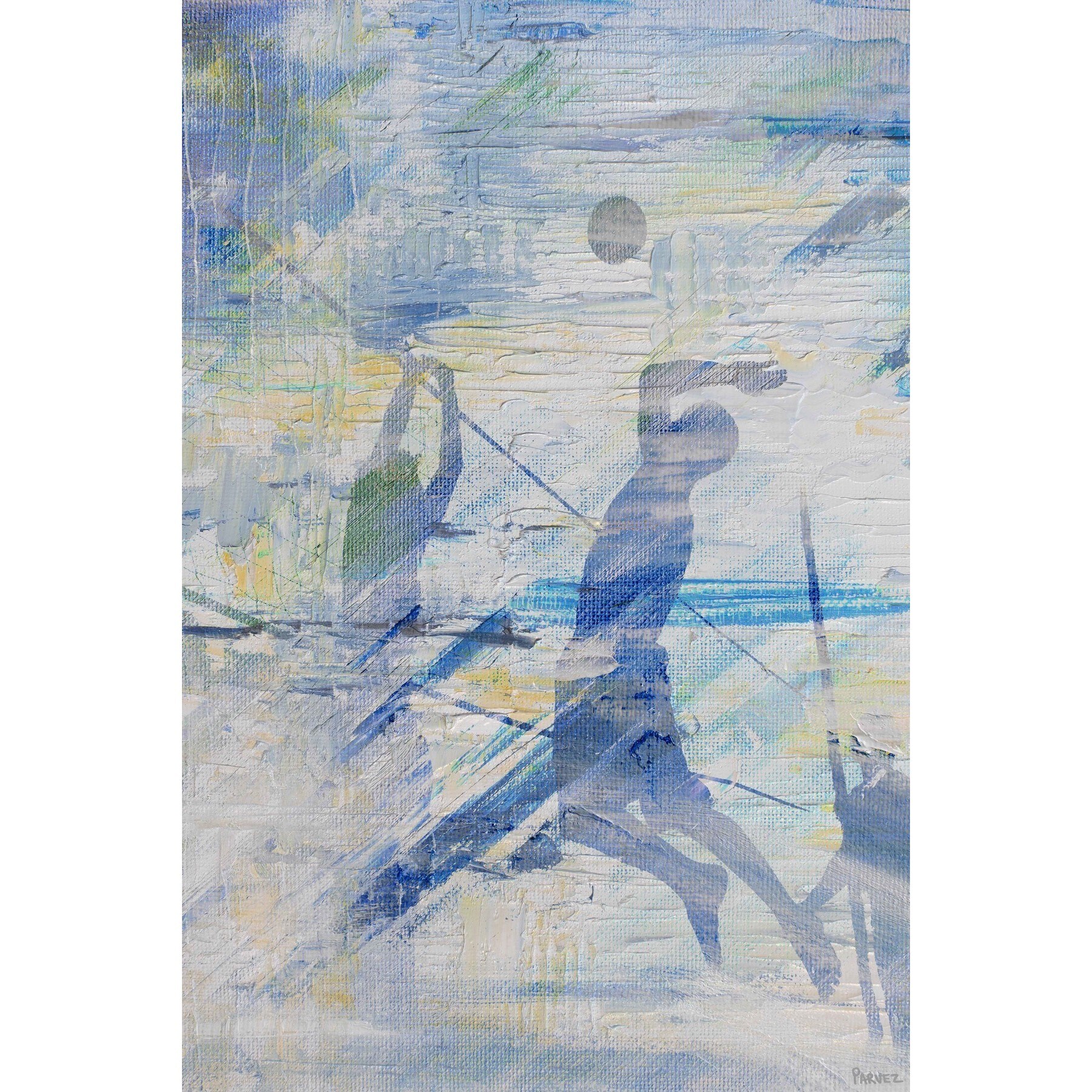 "Spike the Ball" Painting Print on Wrapped Canvas