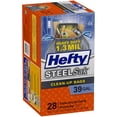 thumbnail image 3 of Hefty Steelsak Heavy Duty Large Trash Bags, Black, Unscented, 39 Gallon, 28 Count, 3 of 6