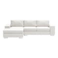 thumbnail image 5 of ZUO Brickell Modern Pine Wood Polyurethane and Polyester Sectional in White, 5 of 11