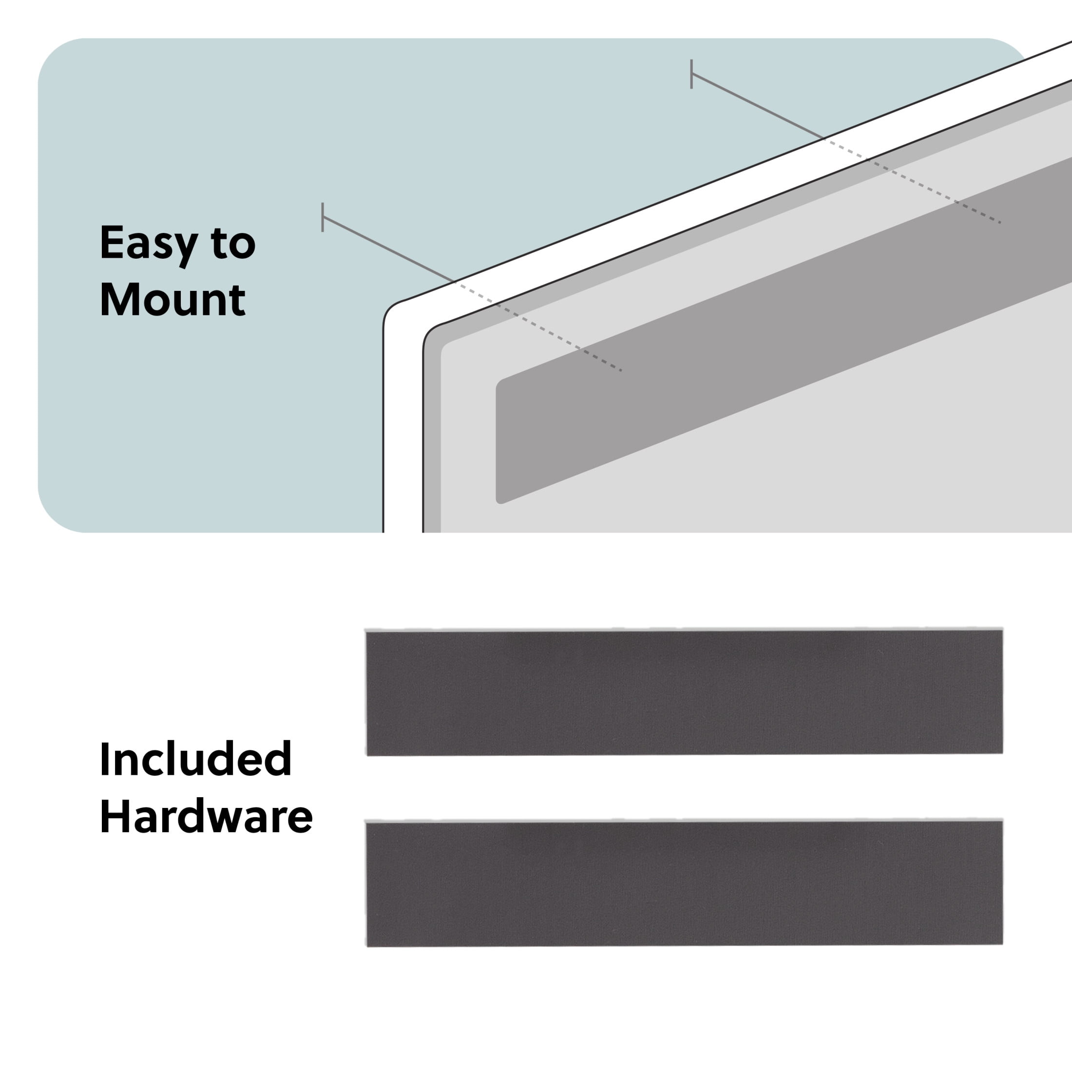 U Brands 5.5 x 10 in. Rolled Edge Weekly Dry Erase Whiteboard, Frameless