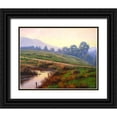 thumbnail image 1 of Gercken, Graham 24x20 Black Ornate Wood Framed with Double Matting Museum Art Print Titled - Evening Sky, 1 of 4