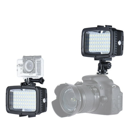 Image of Andoer Ultra Bright 1800LM 3 Modes Waterproof Underwater 40m 5500K 60pcs Diving Fill-in Video Studio Photo Lamp for GoPro Hero 10 Yi SJCAM Action Cam & for DSLR w/ Hot Shoe Mount + 3 * F