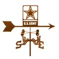 thumbnail image 1 of EZ Vane EZ1702-PT New Army Weathervane with Post Mount, 1 of 1