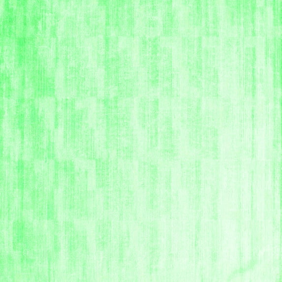 Ahgly Company Indoor Square Solid Green Modern Area Rugs, 3' Square