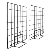 2pcs Multi Functional Wall Grid Organizer Black Wire Panels for Photo Display and Accessory Organization