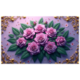 thumbnail image 3 of Pink Roses Floral Banner Background with Butterflies Backdrop Spring Party Home Decoration Photography Props Wedding Valentine's Day Decors, 3 of 4