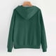 thumbnail image 3 of Uootdi Mardi Gras Womens Drawstring Hoodies for Women Carnival Crewneck Heart Print Hooded Long Sleeve Pullover Festive Color Block Loose Sweatshirts Gift, 3 of 4