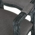 thumbnail image 3 of Noble House Joni Indoor French Fabric Dining Chair, Set of 4, Gray, 3 of 8