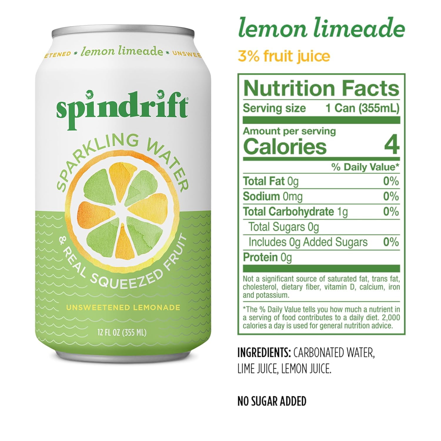 Spindrift Lemonade 3 Flavor Variety 20 Pack,12 Fl Oz (Pack of 20)