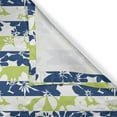 thumbnail image 5 of Ambesonne Floral Grommet Curtain, Nature Bloom Silhouette, 50" x 96", Apple Green Navy Blue, 5 of 6