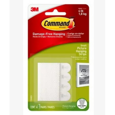 Command(TM) Small Picture Hanging Strips 1 ea (Pack of 6)