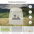 thumbnail image 3 of Raynesys Pop Up Sports Tent, Portable Weatherproof Clear Tent for 1-2 Person, Instant All-Weather Outdoor Shelter for Watching Sports Events, Camping, Fishing, Beige, 3 of 8