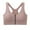 B_ Purple, variant on SMihono Racerback Padded Sports Bra for Women - Medium Support Zipper Front Workout Bra Post-Surgery Yoga Bras Navy L