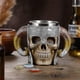 thumbnail image 5 of Viking Skull Beer Mug Tankard, Stainless Steel Double Handle Horn Coffee Cup, 5 of 5