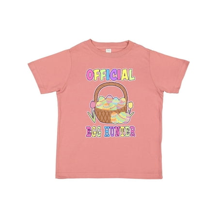 

Inktastic Official Egg Hunter with Easter Basket and Eggs Gift Toddler Boy or Toddler Girl T-Shirt