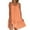 Orange, variant on Dresses for Women Fashion Floral O Neck Ruffle Hem Spaghetti Strap Sleeveless Summer Dress Purple M