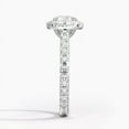 thumbnail image 2 of Silvago Jewelry 1.81 Ct Round Cut Moissanite Ring - 14K White Gold Plated Women's Halo Engagement Ring - Elegant Design for Special Moments & Proposals, 2 of 3