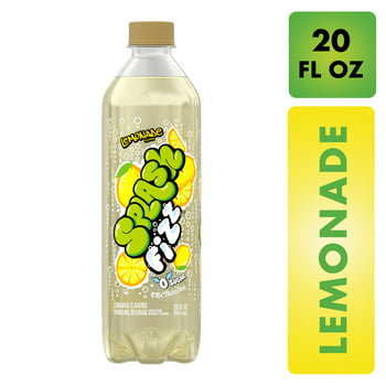 Splash Fizz, Lemonade Flavor Sparkling Water Beverage, 20 Fl Oz Plastic Bottle