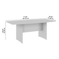 thumbnail image 5 of Bush Business 72W Boat Shaped Conference Table in Hickory - Engineered Wood, 5 of 9