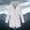 Style7-White rain jacket women, variant on ersvoioy Womens Mid Long Rain Coat Hooded Flap Pockets Drawstring Waterproof Casual Outdoor Hiking Jacket White XXXL