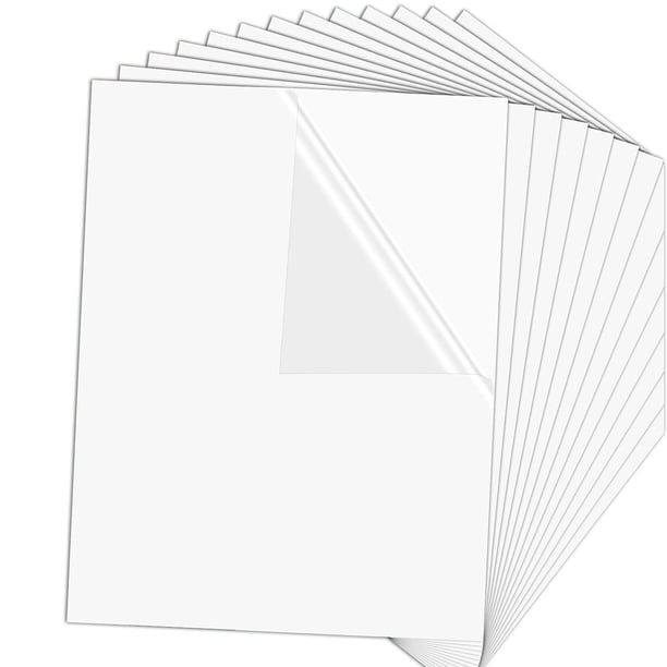 Papel adhesivo de sublimación HTVRONT, 20 unidades, pegatinas de sublimación impermeables, transpare