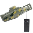thumbnail image 1 of Mini submarino militar de juguete de simulación con control remoto de 6 canales (verde), 1 of 14