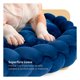thumbnail image 2 of Cama Redonda Antiestrés con Cojín Trenzado para Perro Mediano y Gato Esquimal (Azul Marino, 70x15 cm), 2 of 6