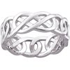 Celtic Knot Wedding Band in Sterling Silver