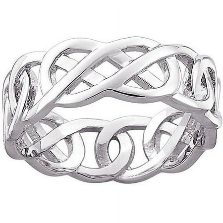 Celtic Knot Wedding Band in Sterling Silver