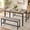GREY, variant on Dining Room Table Set for 4,43.3" Modern Kitchen Table Set with 2 Benches, Functional Dining Table Set with Metal Frame for Apartment Living Room Breakfast Nook Dinette Set,Grey