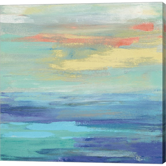 Great Art Now Sunset Beach II Bright by Silvia Vassileva Canvas Wall Art