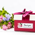 thumbnail image 4 of Wrapables 3" x 1" Small Business Thank You Stickers Roll, Sealing Stickers and Labels for Boxes, Envelopes, Bags, Packages, Floral Pink (120 stickers), 4 of 4
