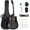 Black, variant on GLARRY Full Size 6 Strings Acoustic Electric Guitar Beginner Kit, Cutaway 41 Inch Electric Acoustic Guitar w/Inbuilt Tuner, Bag, Strap, Picks, Strings, Basswood Guitarra