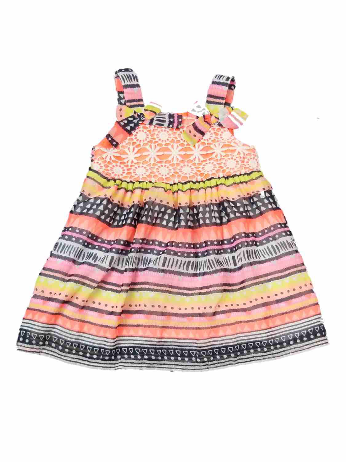 Blueberi Infant Baby Girls Orange Pink Aztec Tribal Sundress Sun Dress 18M  - Walmart.com