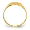 thumbnail image 2 of 14K Yellow Gold Ring Band Signet 8.5x8.xmm Closed Back, Size 6, 2 of 5