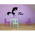 thumbnail image 3 of Cute Fox Dance Foxes Animal Jungle Zoo Wildlife Wall Sticker Art Decal for Girls Boys Room Bedroom Nursery Kindergarten House Fun Home Decor Stickers Wall Art Vinyl Decoration Size (27x30 inch), 3 of 3