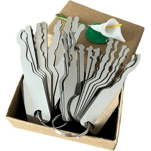 26 Pcs Key Blanks Hook Set Repair Tool Sets, Automotive Precision Hook Hand Duty Tools, Stainless Steel Car Pick Tool Kit Heavy Duty Hand