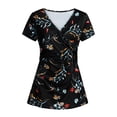 thumbnail image 2 of DPTALR Hauts d'Allaitement à Manches Courtes pour Femmes, Imprimé Floral, 2 of 7