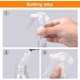 thumbnail image 2 of CHAO Botella de spray vacía de 200 ml - 3 piezas, botella de spray Botella de spray Botellas de spray vacías de plástico transparente para peluquería Planta Flores Pulverizador de agua Peluquería, 2 of 5
