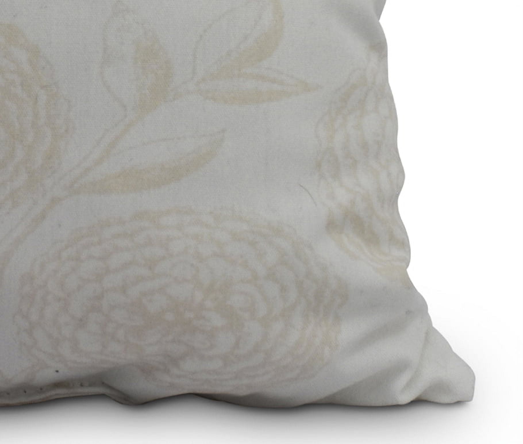 Simply Daisy, 14" x 20" Antique Flowers White Decorative Floral Outdoor Throw Pillow