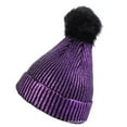 thumbnail image 2 of ZSQDM Unisex Solid Color Hot Stamping Pinstrip Knit Hat Warm Fashion Cotton Hat beanie of Men Pirate Hat berets Cradle Cap Treatment, 2 of 2